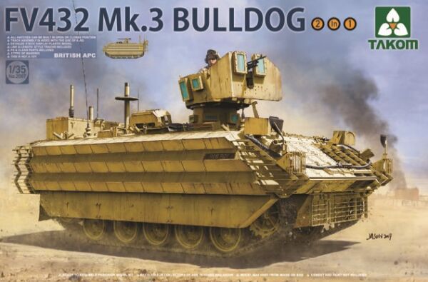 Збірна модель 1/35 Британський БТР FV432 Mk.3 Bulldog Takom 2067 детальное изображение Бронетехника 1/35 Бронетехника