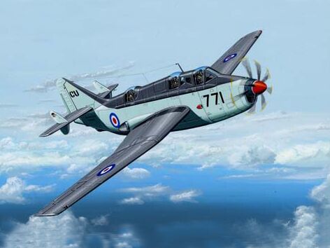 Збірна модель британського літака &quot;Gannet&quot; AS.MK.1/4 детальное изображение Самолеты 1/72 Самолеты