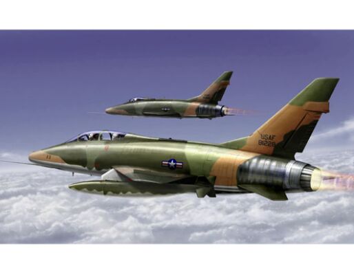 Scale model 1/72 F-100F Jet fighter Super Sabre  Trumpeter 01650 детальное изображение Самолеты 1/72 Самолеты