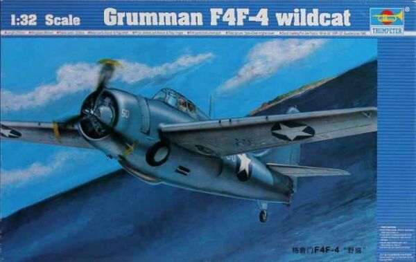 Збірна модель літака Grumman F4F-4 wildcat детальное изображение Самолеты 1/32 Самолеты