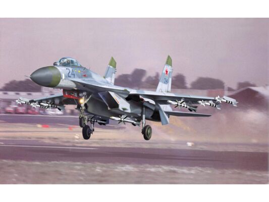 Збірна модель винищувача Су-27 Фланкер В детальное изображение Самолеты 1/32 Самолеты