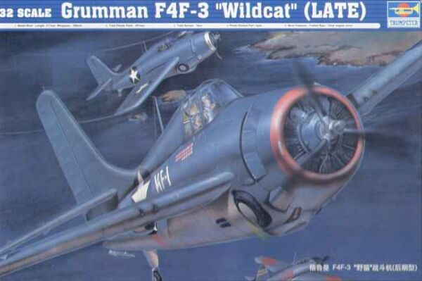 Збірна модель 1/32 Літак Grumman F4F-3 “Wildcat” (пізній) Trumpeter 02225 детальное изображение Самолеты 1/32 Самолеты