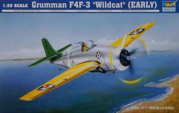 Збірна модель літака Grumman F4F-3 “Wildcat” (EARLY) детальное изображение Самолеты 1/32 Самолеты