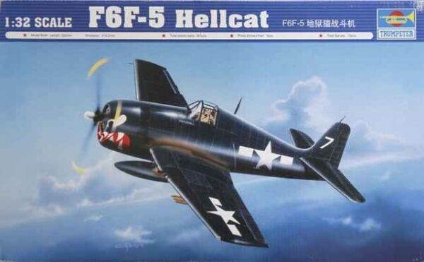 Scale model 1/32 American aircraft carrier F6F-5 &quot;Hellcat&quot;Trumpeter 02257 детальное изображение Самолеты 1/32 Самолеты