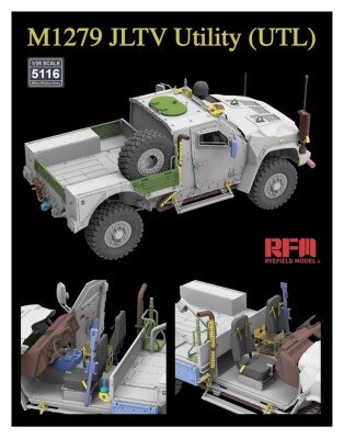 Збірна модель 1/35 Бронеавтомобіль M1279 JLTV Utility (UTL) RFM RM-5116 детальное изображение Автомобили 1/35 Автомобили