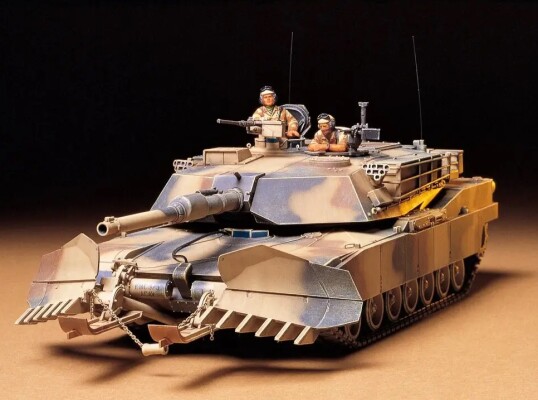 Збірна модель 1/35 танк U.S. M1A1 Abrams з мінним тралом Tamiya 35158 детальное изображение Бронетехника 1/35 Бронетехника