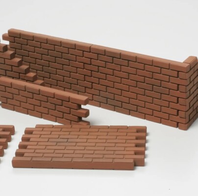 Scale model 1/48 Kit Brick Wall, Sandbag and Barricade Tamiya 32508 детальное изображение Аксессуары Диорамы