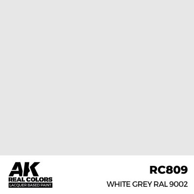 Акриловая краска на спиртовой основе White Grey / Бело-серый RAL 9002 АК-интерактив RC809 детальное изображение Real Colors Краски