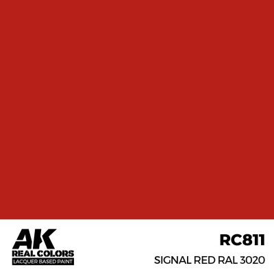 Alcohol-based acrylic paint Signal Red RAL 3020 AK-interactive RC811 детальное изображение Real Colors Краски