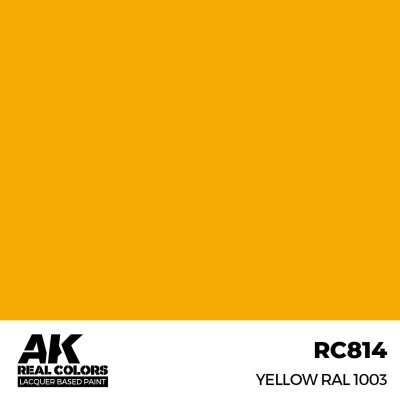 Акриловая краска на спиртовой основе Yellow / Желтый RAL 1003 АК-интерактив RC814 детальное изображение Real Colors Краски