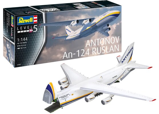 Scale  model 1/144 aircraft Antonov AN-124 Ruslan Revell 03807 детальное изображение Самолеты 1/144 Самолеты