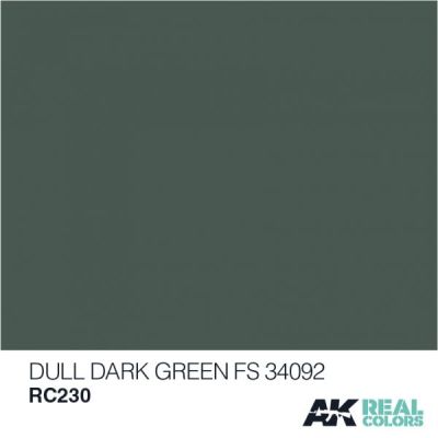 Dull Dark Green FS34092 / Тусклый темно-зеленый детальное изображение Real Colors Краски