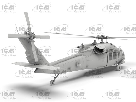 Збірна модель 1/48 Військово-транспортний вертоліт США UH-60A Black Hawk ICM 48361 детальное изображение Вертолеты 1/48 Вертолеты