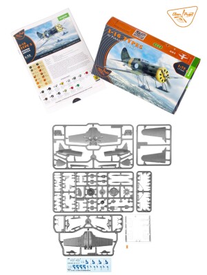 Збірна модель 1/72 Літак І-16 Тип 5 на службі у Фінляндії Clear Prop 72048 детальное изображение Самолеты 1/72 Самолеты
