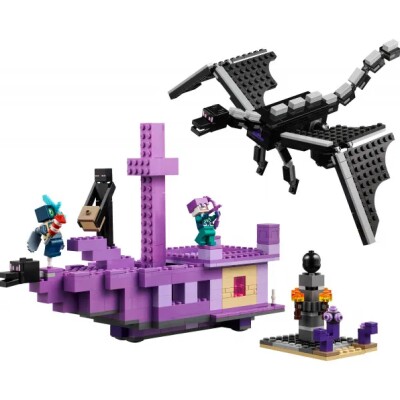 Конструктор LEGO Minecraft Дракон Енда та Корабель Краю 21264 детальное изображение LEGO Minecraft Lego