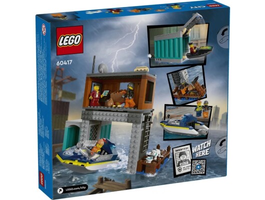 Constructor LEGO City Police Motor Boat and Fraud Shelter 60417 детальное изображение City Lego