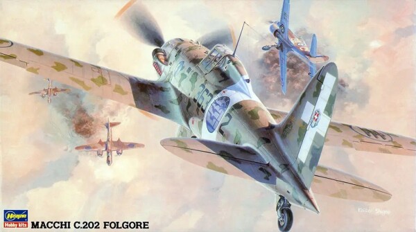 Збірна модель 1/48 Літак Macchi C.202 Folgore JT32 Хасегава 09132 детальное изображение Самолеты 1/48 Самолеты