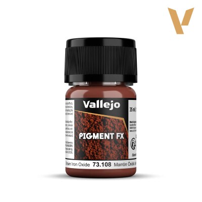 Пігмент "Коричневий оксид заліза" (35 мл) (Brown Iron Oxide) Pigment FX Vallejo 73108 детальное изображение Пигменты Weathering