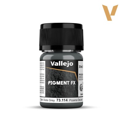 Пігмент "Темно-сірий сланець" (35 мл) (Dark Slate Grey) Pigment FX Vallejo 73114 детальное изображение Пигменты Weathering