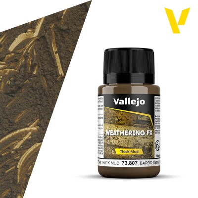 Імітація "Європейський густий бруд" (40 мл) (European Thick Mud) Weathering FX Vallejo 73807 детальное изображение Материалы для создания Диорамы
