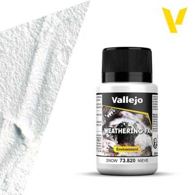 Імітація "Сніг" (40 мл) (Snow) Weathering FX Vallejo 73820 детальное изображение Материалы для создания Диорамы
