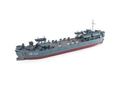 Scale model 1/350 US Navy Type 2 Landing Ship (LST) (LST-491 class) AFV Club SE73519 детальное изображение Флот 1/350 Флот
