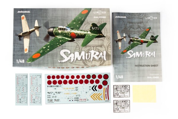 Збірна модель 1/48 Літак A6M3 Zero SAMURAI DUAL COMBO LIMITED Eduad 11168 детальное изображение Самолеты 1/48 Самолеты