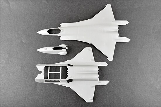 Scale model 1/48 Chinese stealth fighter J-20 &quot;Vyron&quot; Trumpeter 05811 детальное изображение Самолеты 1/48 Самолеты
