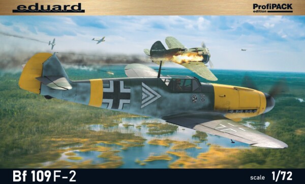 Сборная модель 1/72 Самолет Мессершмитт Bf 109F-2 Эдуард 70154 детальное изображение Самолеты 1/72 Самолеты