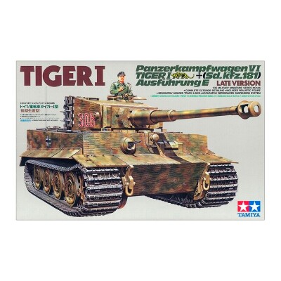 Збірна модель 1/35 Німецький танк Tiger I Пізнє виробництво Tamiya 35146 детальное изображение Бронетехника 1/35 Бронетехника