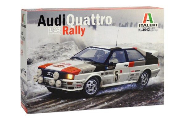 Збірна модель 1/24 Автомобіль Audi Quattro Ралі Italeri 3642 детальное изображение Автомобили 1/24 Автомобили