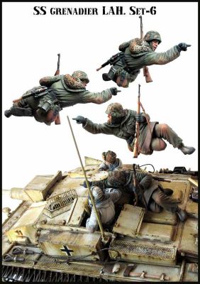 SS grenadiers LAH WW2 детальное изображение Фигуры 1/35 Фигуры