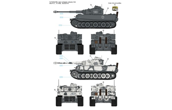 Збірна модель 1/35 Танк Tiger I початок виробництва, початок 1943 RFM RM-5075 детальное изображение Бронетехника 1/35 Бронетехника