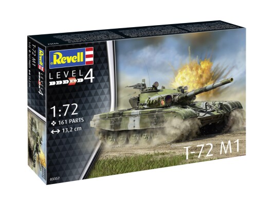 Збірна модель 1/72 Танк Т-72 M1 Revell 03357 детальное изображение Бронетехника 1/72 Бронетехника