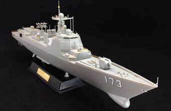 Chinese Navy Type 052D guided missile destroyer Changsha (173) детальное изображение Флот 1/350 Флот