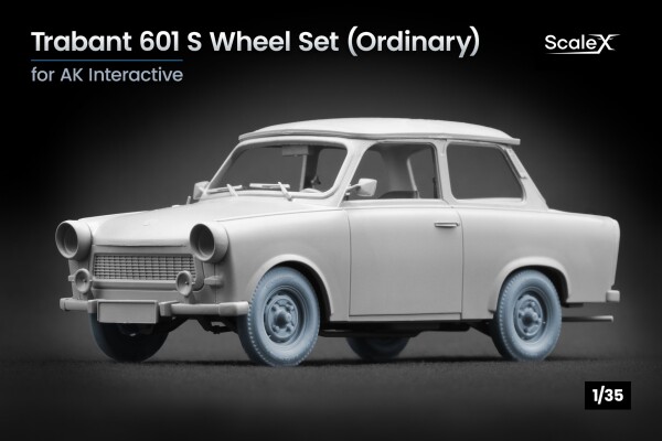 Набор колес для Trabant 601 S от AK-Interactive ScaleX WM 35031 детальное изображение Колёса Афтермаркет