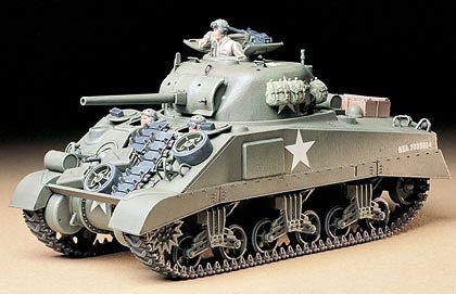 Сборная модель 1/35 Американский танк M4 Шерман  (ранее производство) Тамия 35190 детальное изображение Бронетехника 1/35 Бронетехника