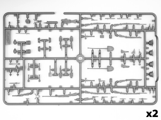 Збірна модель 1/35 Фігури Піхота Німеччини 1 СВ у стальній броні ICM 35722 детальное изображение Фигуры 1/35 Фигуры