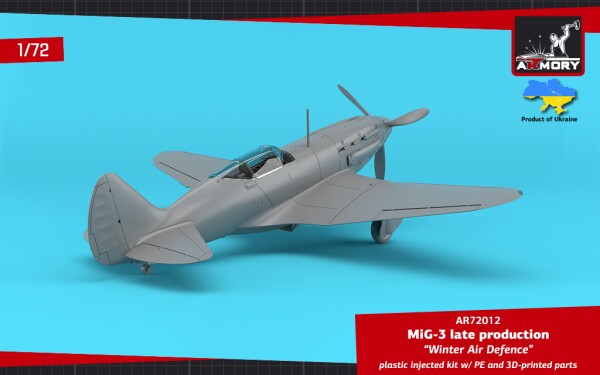 Сборная модель 1/72 Истребитель МиГ-3 поздних выпусков – «Зимняя ПВО» Armory Models Group 72012 детальное изображение Самолеты 1/72 Самолеты