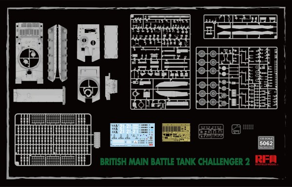 Збірна модель 1/35 Танк Challenger 2 RFM RM-5062 детальное изображение Бронетехника 1/35 Бронетехника