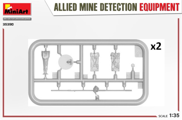 Set 1/35 Allied Mine Detection Equipment Miniart 35390 детальное изображение Аксессуары Диорамы