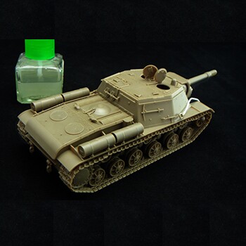 Сборная модель 1/48 Советская самоходная артиллерийская установка СУ-152 (КВ-14, выпуск 1943 года) детальное изображение Бронетехника 1/48 Бронетехника