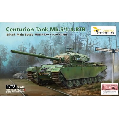 Збірна модель 1/72 Британський танк Centurion Mk.5/1-4.RTR з 3D чохлом для маски зброї Vespid Models VS720017S детальное изображение Бронетехника 1/72 Бронетехника