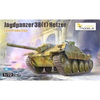 Збірна модель 1/72 САУ Jagdpanzer 38(t) Hetzer пізнього виробництва Vespid Models VS720021 детальное изображение Бронетехника 1/72 Бронетехника
