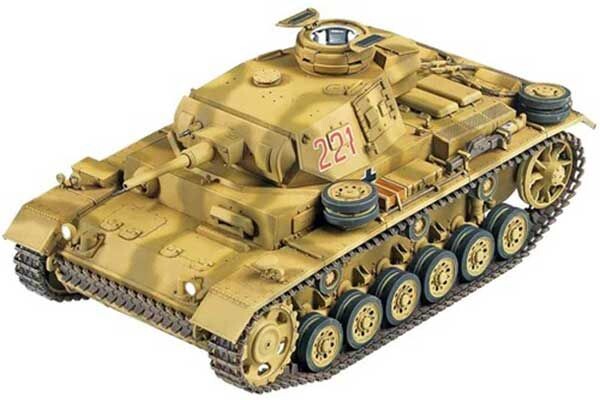 Сборная модель 1/35 Немецкий танк Panzer III Ausf.J &quot;Северная Африка&quot; Академия 13531 детальное изображение Бронетехника 1/35 Бронетехника