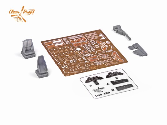Збірна модель 1/48 Літак XA2D-1 Skyshark Clear Prop 4802 детальное изображение Самолеты 1/48 Самолеты