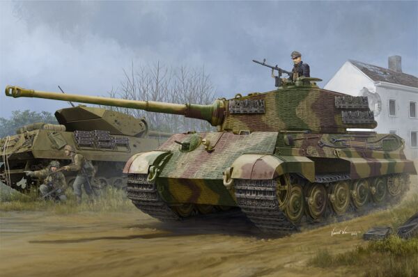 Pz.Kpfw.VI Sd.Kfz.182 Tiger II (Henschel 1944 Production) w/ Zimmerit детальное изображение Бронетехника 1/35 Бронетехника