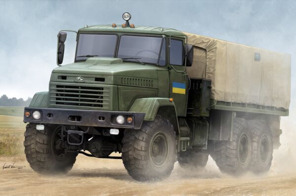 Збірна модель українського KrAZ-6322 &quot;Soldier&quot; Cargo Truck детальное изображение Автомобили 1/35 Автомобили