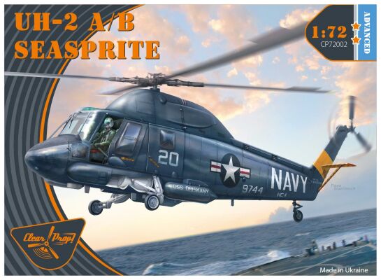 Scale model 1/72 American helicopter UH-2 A/B Seasprite ClearProp72002 детальное изображение Вертолеты 1/72 Вертолеты