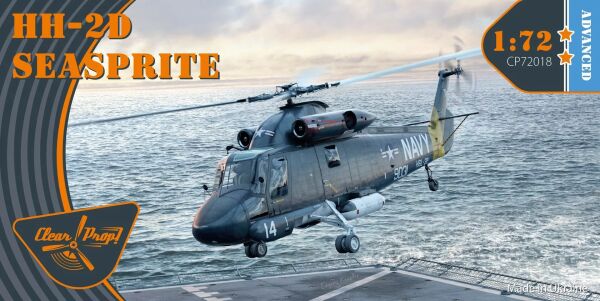 Сборная модель вертолет 1/72 HH-2D Seasprite Clear Prop 72018 детальное изображение Вертолеты 1/72 Вертолеты